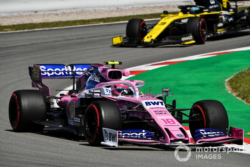 Lance Stroll, Racing Point RP19, Daniel Ricciardo, Renault R.S.19
