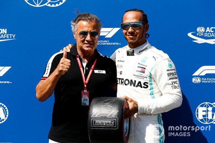 Lewis Hamilton, Mercedes AMG F1 y Jean Alesi