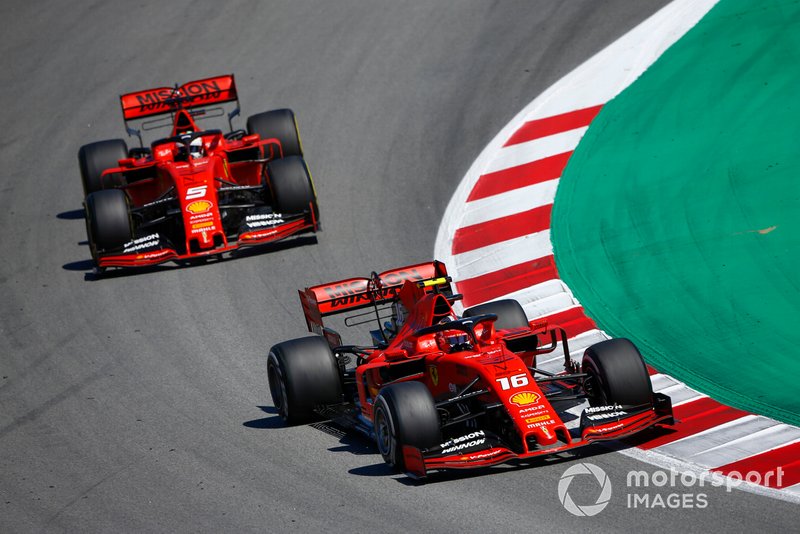 Charles Leclerc, Ferrari SF90, Sebastian Vettel, Ferrari SF90