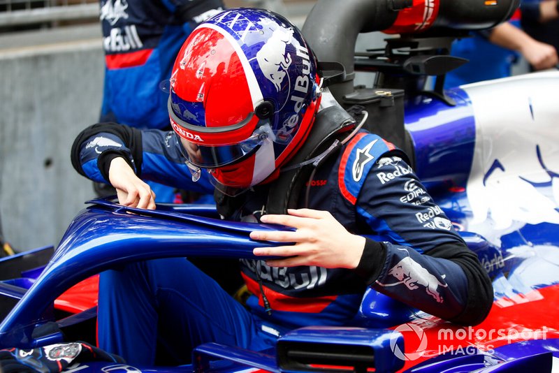 Daniil Kvyat, Toro Rosso, on the grid