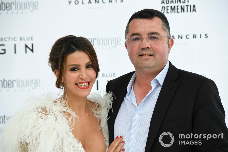 Eric Boullier ve eşi Tamara Boullier, Amber Lounge moda şovu