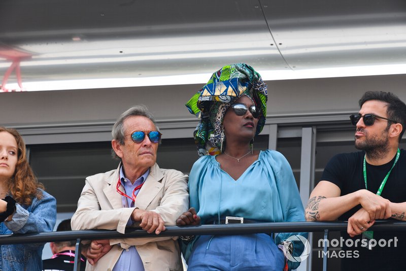 Jacky Ickx y su esposa Khadja Nin