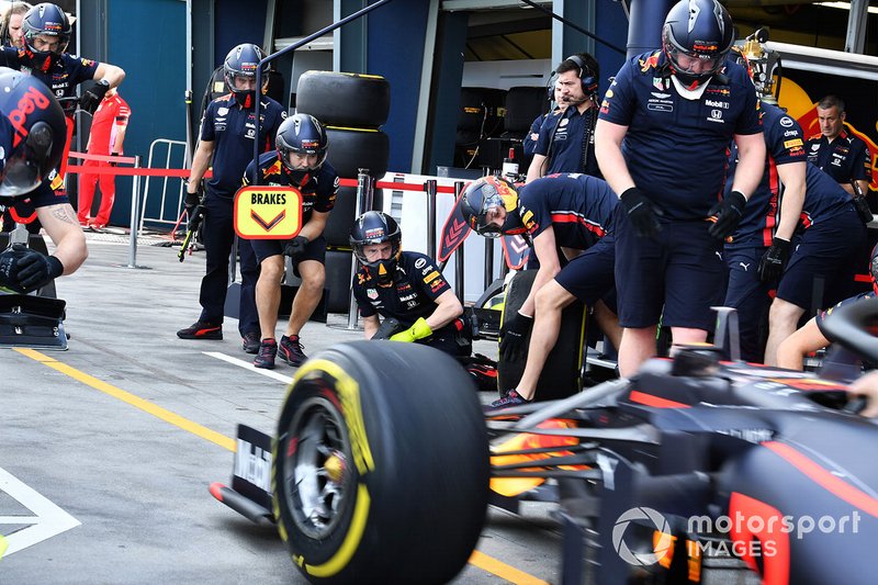 Red Bull pit stop practice