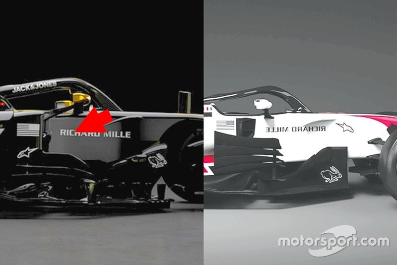 Haas VF-19 - Haas VF-18 sidepod kanatları