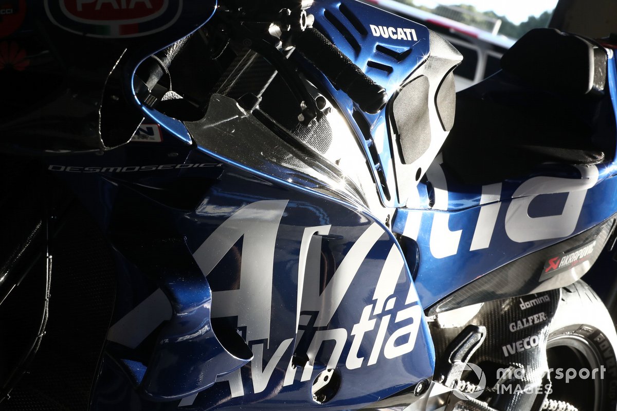 Detalle de la moto de Esponsorama MotoGP