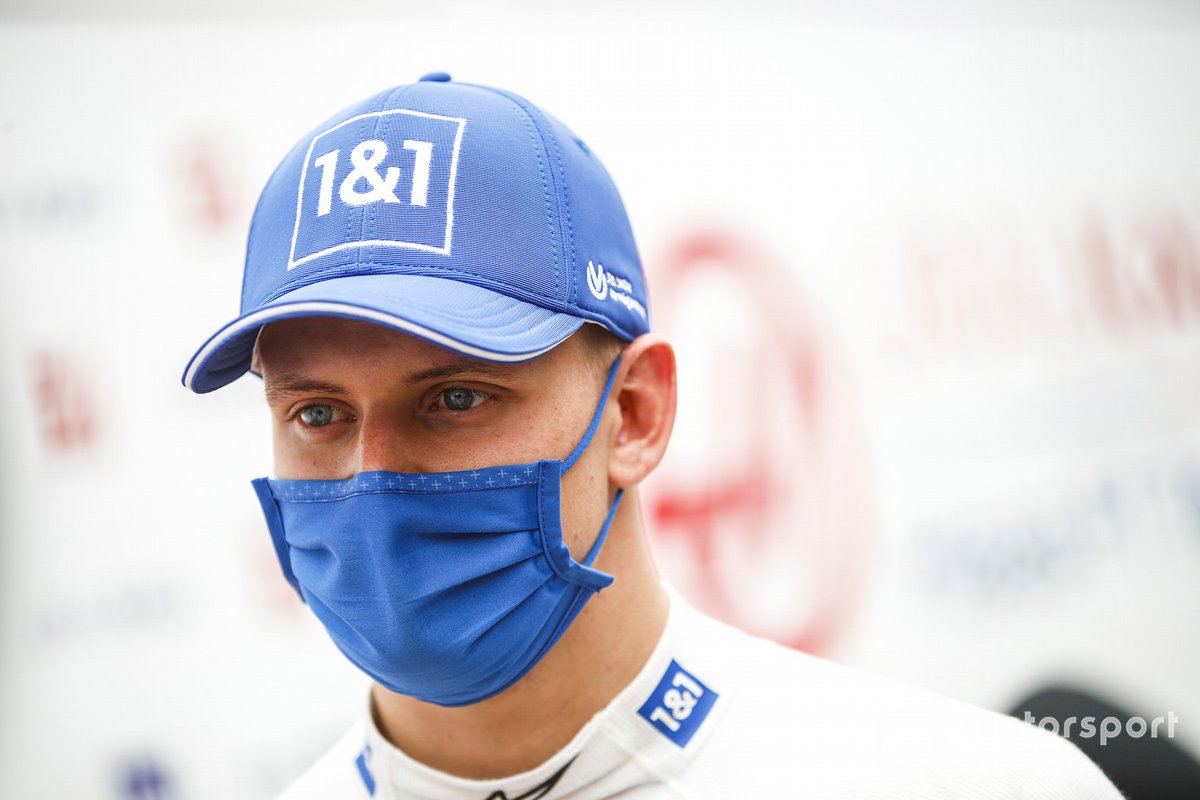 Mick Schumacher, Haas F1, is interviewed