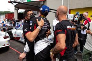 Marzio Moretti, Bonaldi Motorsport, festeggia con il team