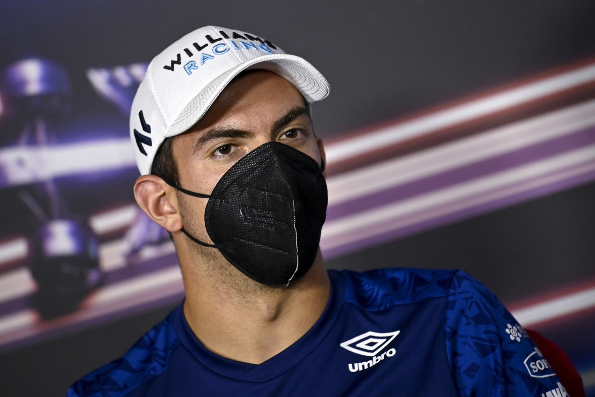 Nicholas Latifi, Williams en la conferencia de prensa