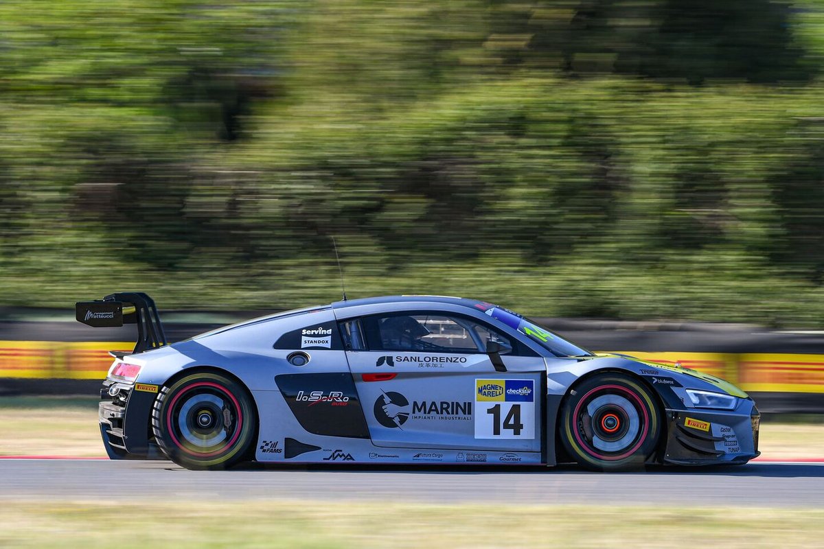 #14 Audi Sport Italia, Audi R8 LMS GT3: Filip Salaquarda, Karol Basz, Vito Postiglione