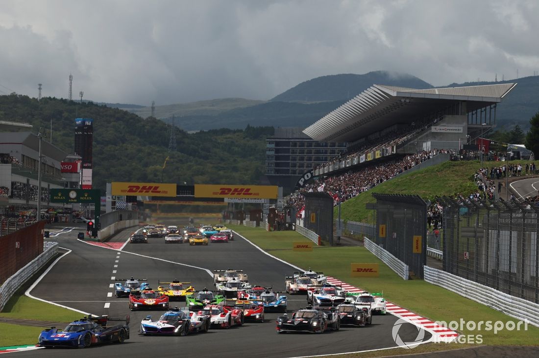 Akcja startowa, #2 Cadillac Racing Cadillac V-Series.R: Earl Bamber, Alex Lynn prowadzi