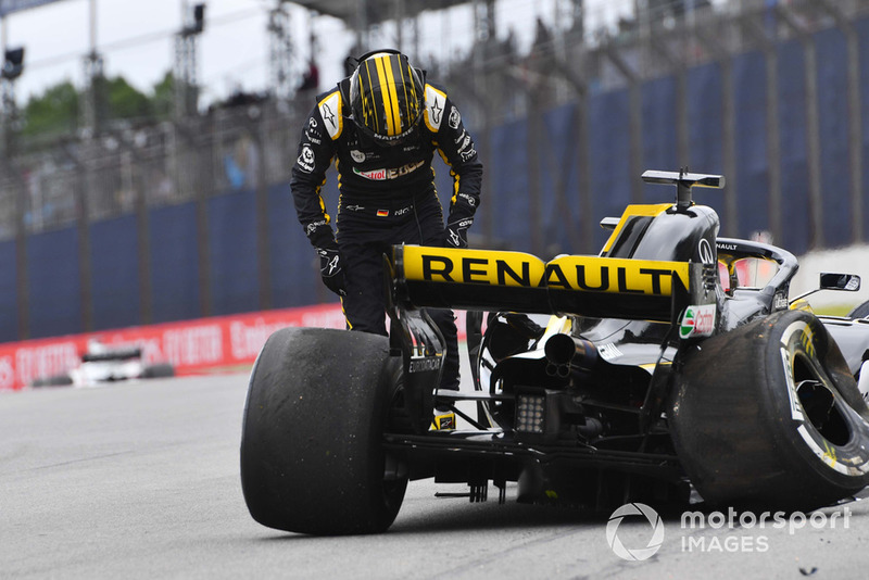 Авария: Нико Хюлькенберг, Renault Sport F1 Team RS18