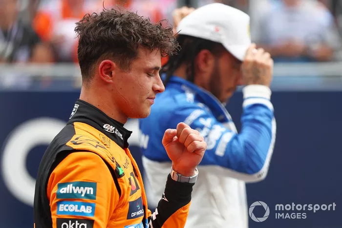 Lewis Hamilton, Ferrari, Lando Norris, McLaren