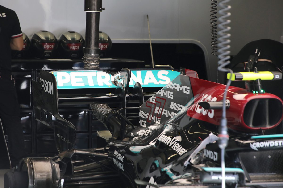 Dettaglio della Mercedes W12