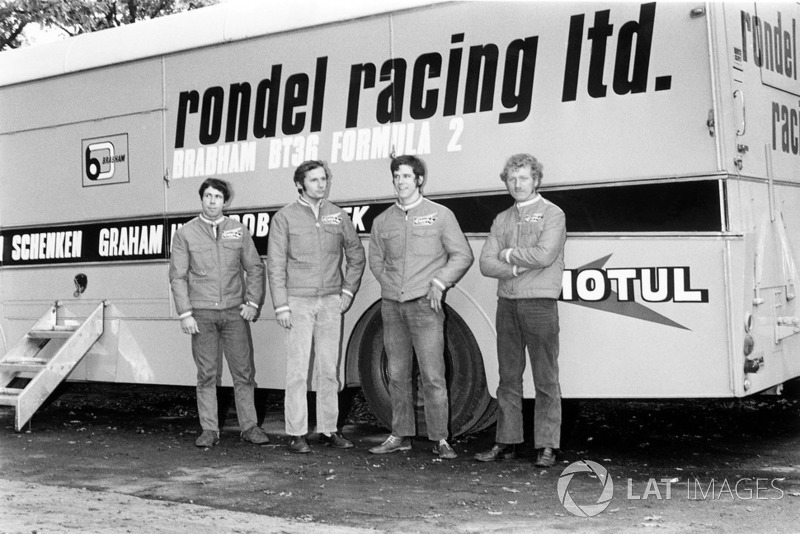 Rondel Racing F2 Team including: Clive Walton, Ron Dennis, Neil Trundle and Preston Anderson