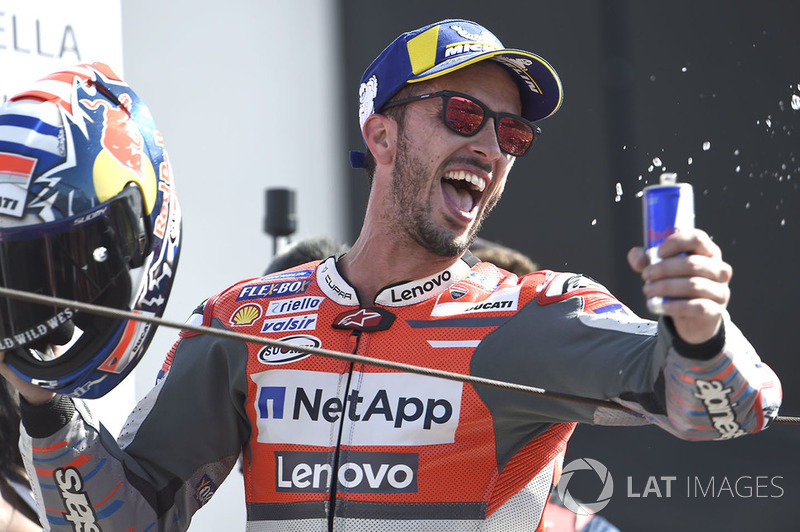 Podium: Pemenang MotoGP San Marino, Andrea Dovizioso, Ducati Team
