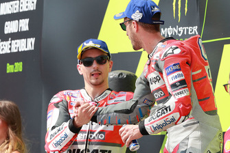 Podio: ganador, Andrea Dovizioso, Ducati Team, segundo, Jorge Lorenzo, Ducati Team