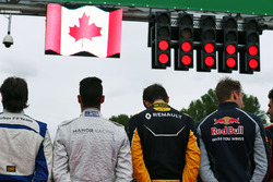 The grid observes the national anthem