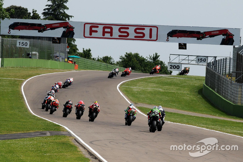 La acción en pista