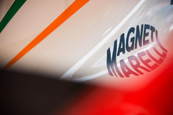 Mahindra Racing, la monoposto con il logo Magneti Marelli