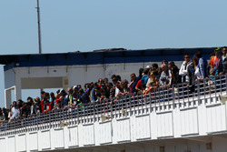 Fans on the grandstand