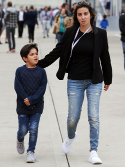 Rafaela Bassi, con il figlio Felipinho Massa