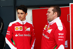 Charles Leclerc, Ferrari Test Driver with Dave Greenwood, Ferrari Race Engineer