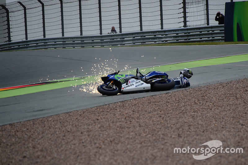 Jorge Lorenzo, Yamaha Factory Racing accidente