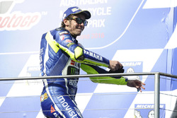 Podium: second place Valentino Rossi, Yamaha Factory Racing
