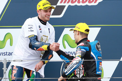 Segundo, Brad Binder, Red Bull KTM Ajo, ganador, Jorge Navarro, Estrella Galicia 0,0