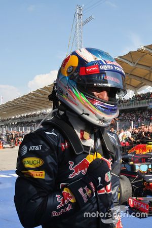 Ganador, Daniel Ricciardo, Red Bull Racing celebra en parc ferme