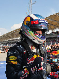 Race winner Daniel Ricciardo, Red Bull Racing celebrates in parc ferme