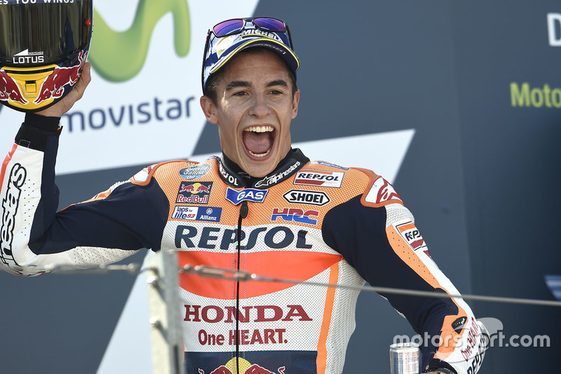 Podium: race winner Marc Marquez, Repsol Honda Team