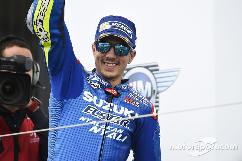 Podium: race winner Maverick Viñales, Team Suzuki MotoGP