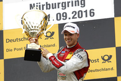 Podium: le vainqueur Edoardo Mortara, Audi Sport Team Abt Sportsline, Audi RS 5 DTM