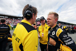 Kevin Magnussen, Renault Sport F1 Team en la parrilla