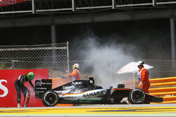 Nico Hulkenberg, Sahara Force India F1 VJM09 retired from the race