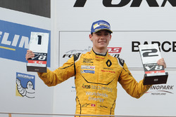 Podium: second place Louis Deletraz, Fortec Motorsports