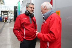 Dieter Gass, hoofd van DTM bij Audi Sport en Ulrich Baretzky, Audi Sport