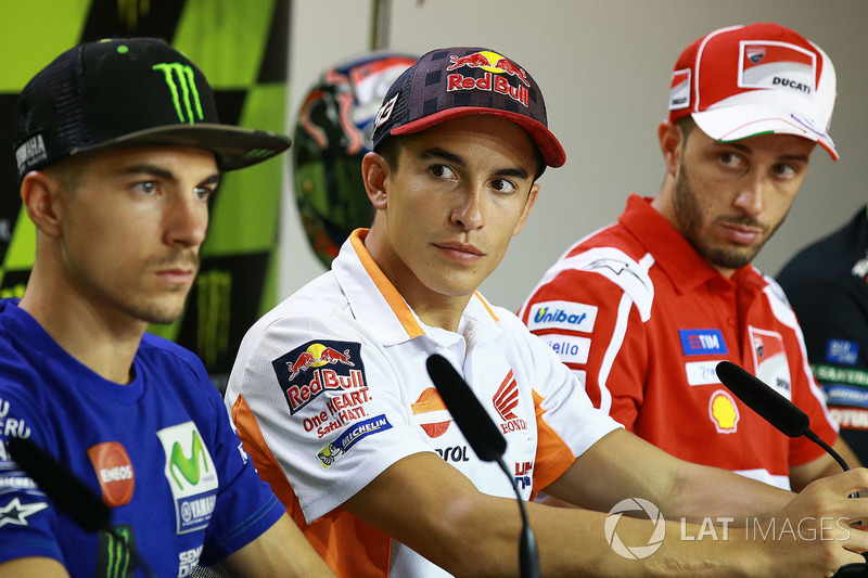 Maverick Vinales, Marc Marquez dan Andrea Dovizioso
