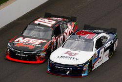 William Byron, JR Motorsports Chevrolet, Kyle Busch, Joe Gibbs Racing Toyota