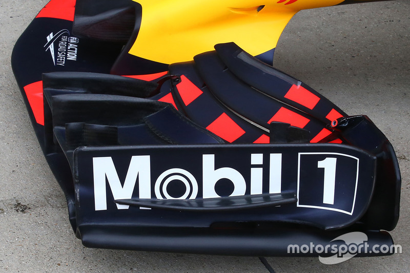 Red Bull RB13 detalle de ala frontal