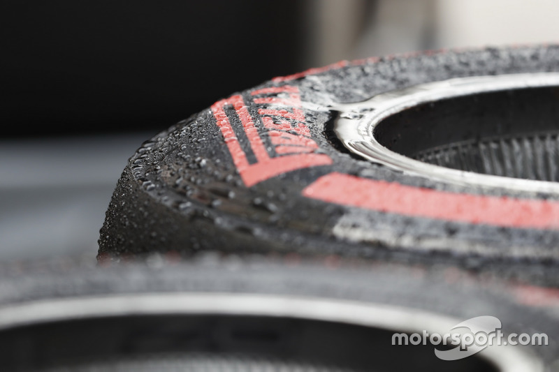 Pirelli tyres in the paddock