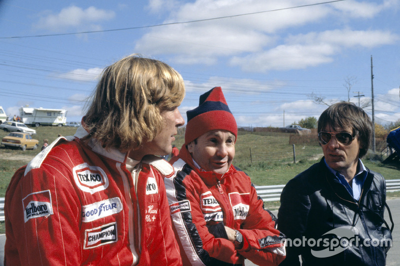 James Hunt, Teddy Mayer and Bernie Ecclestone