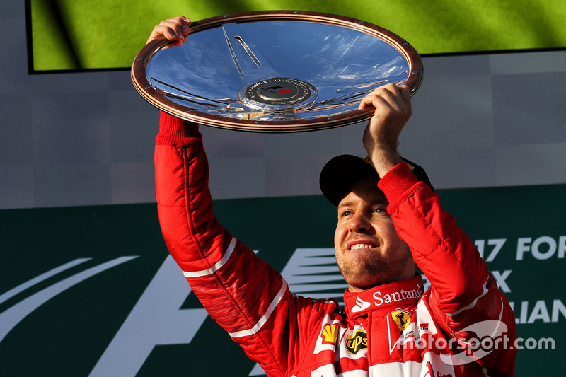 Podium: 1. Sebastian Vettel, Ferrari