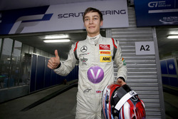 Pole position for George Russell, Hitech GP Dallara Mercedes