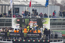 Podio: Valentino Rossi, Carlo Cassina; Daniel Sordo, Marc Martí y Marco Bonanomi, Luigi Pirollo