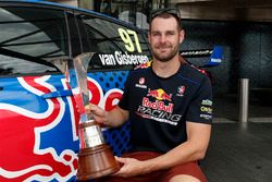 Shane van Gisbergen, Triple Eight Race Engineering Holden with 2016 Championship trophy