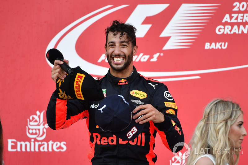 O destaque foi no Azerbaijão, quando sobreviveu a uma corrida caótica para conquistar a única vitória da Red Bull no ano.