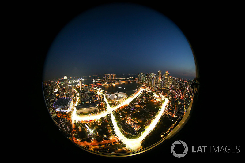 Aerial view from the 66th floor of the Swissotel
