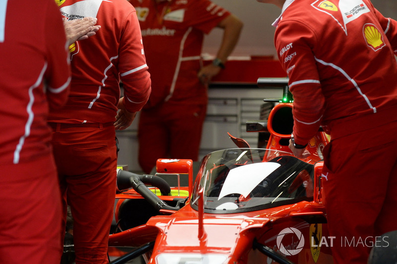 Ferrari SF70-H with cockpit shield